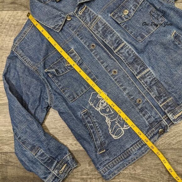 Cotler Painted Bad Ride Denim Jacket Size 7 - Picture 4 of 5